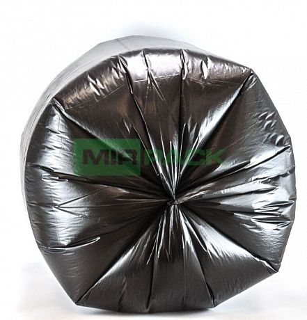 Мешки для мусора 120 литров, 14 мкм, ПНД, 10 шт. черные, 70х110 см, EXTRA - Вид 4