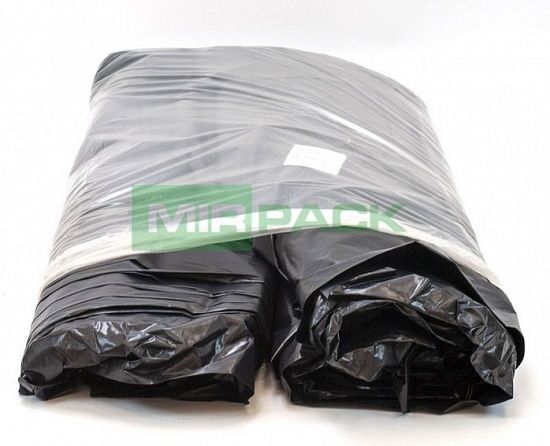 Мешки для мусора 180 л, 70 мкм, ПВД, 100 шт. черные, 2х слойные - Вид 6